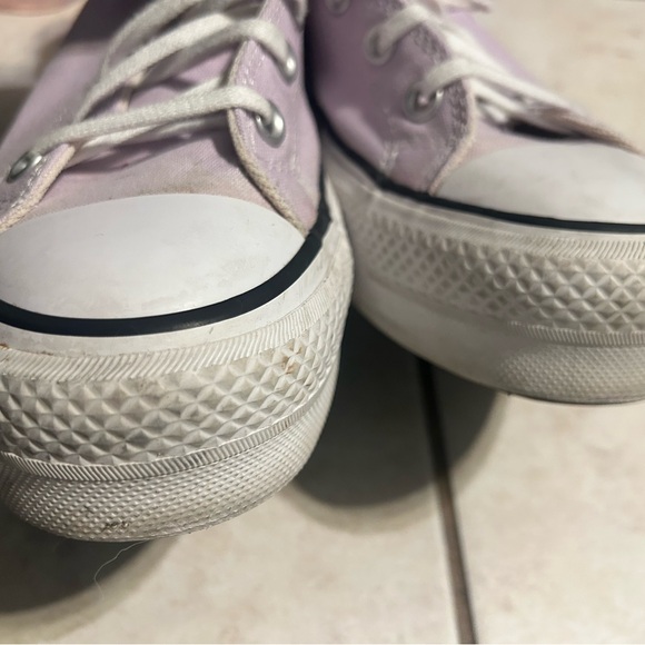 Converse Light Purple High-Tops with White Soles - Picture 5 of 8